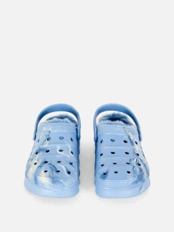 Marble Faux Fur Lined Clogs|Primark Outlet