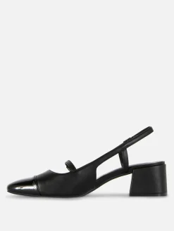 Mary Jane Slingback Block Heels|Primark Online