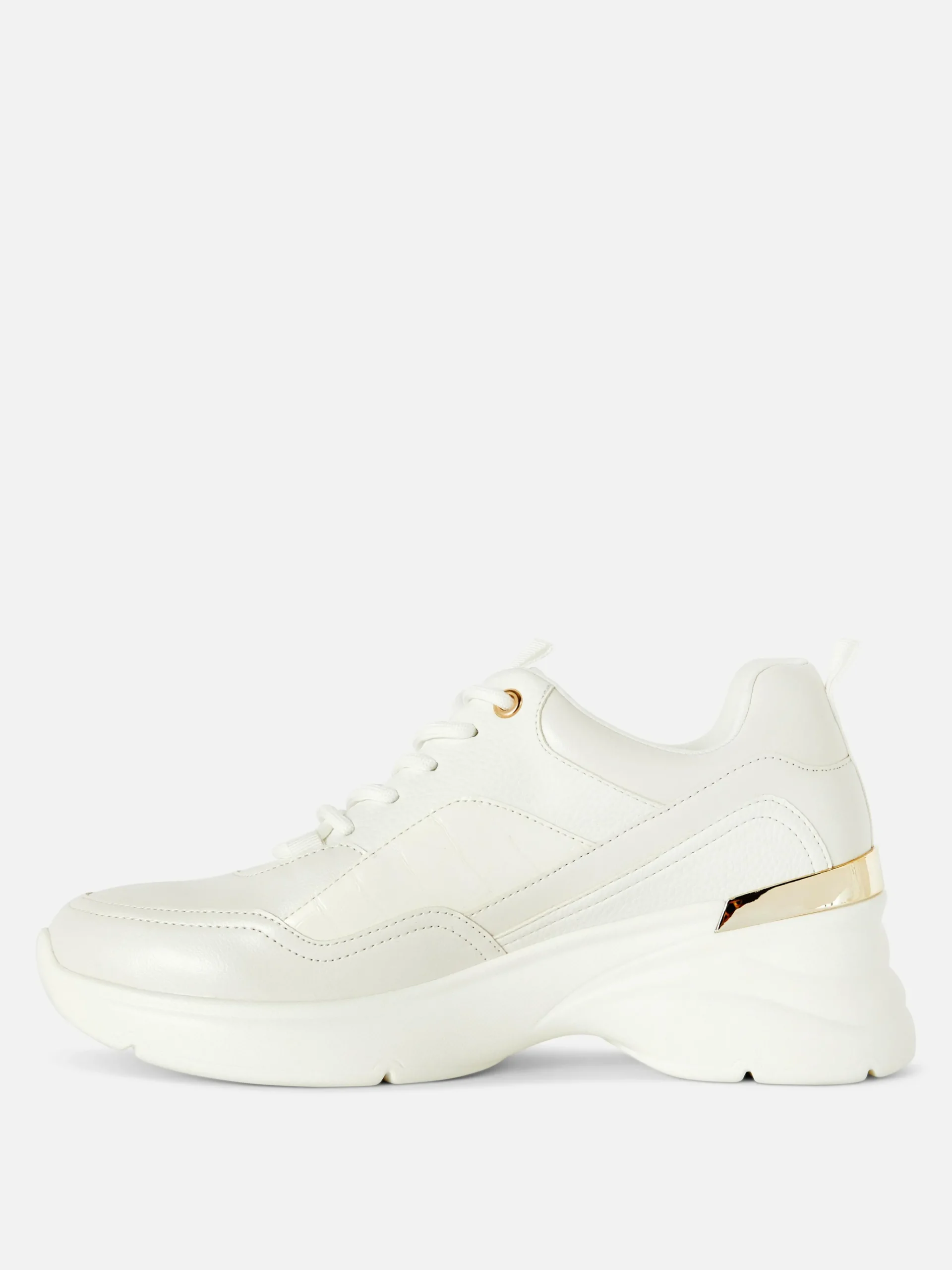 Metal Trim Wedge Sneakers|Primark Outlet