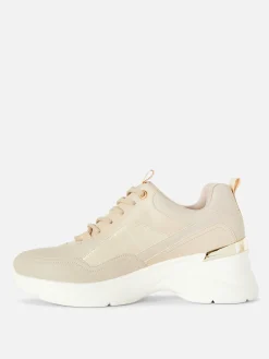 Metal Trim Wedge Sneakers|Primark Discount