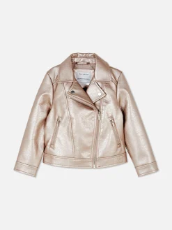Metallic Biker Jacket|Primark New