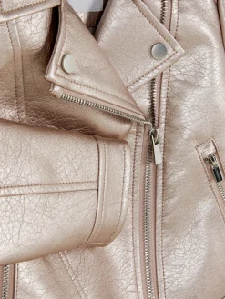 Metallic Biker Jacket|Primark New