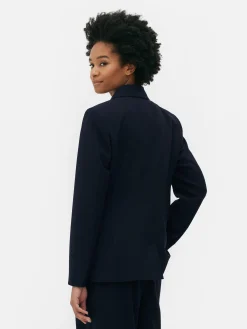 Metallic Button Double Breasted Blazer|Primark Online