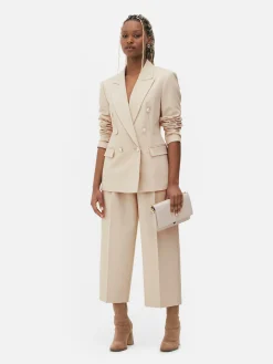 Metallic Button Double Breasted Blazer|Primark