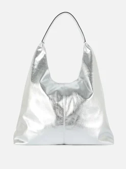 Metallic Faux Leather Shopper|Primark Outlet