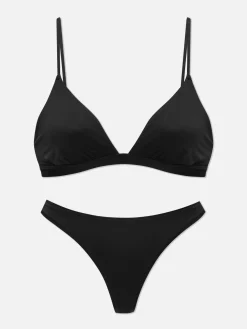 Microfiber Triangle Bra And Thong Set|Primark Hot
