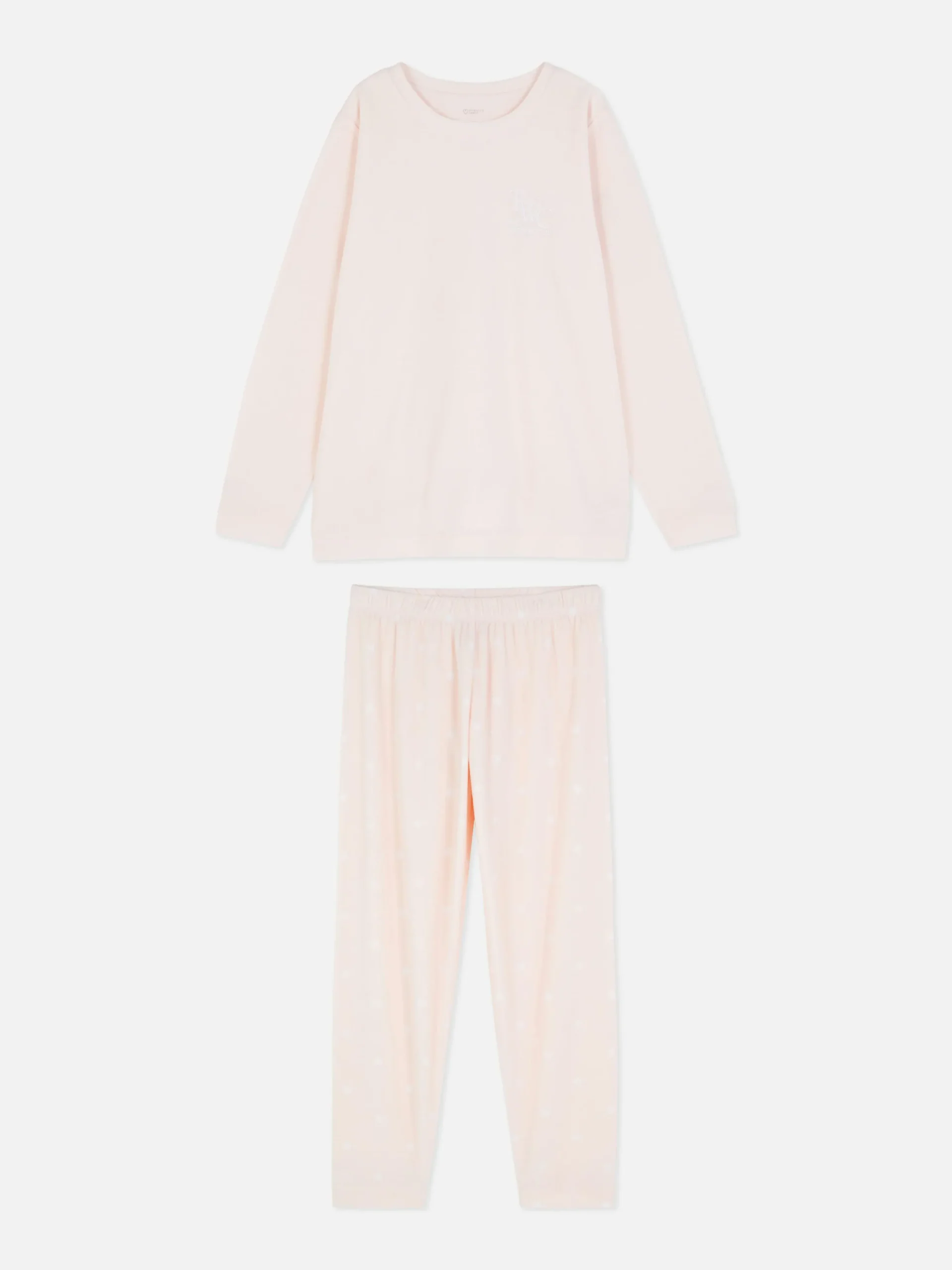 Microfleece Long Sleeve Pajamas|Primark New