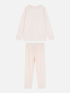Microfleece Long Sleeve Pajamas|Primark New
