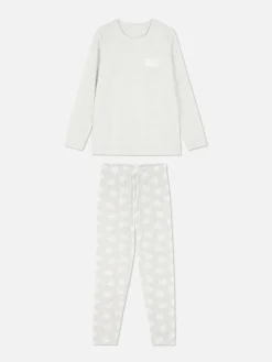 Microfleece Long Sleeve Pajamas|Primark Online