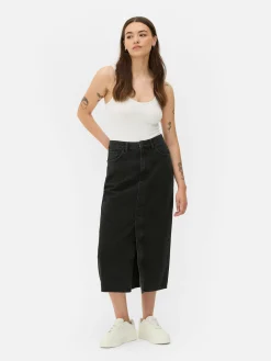 Midi Denim Skirt|Primark Online