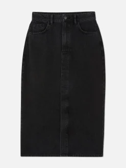 Midi Denim Skirt|Primark Online
