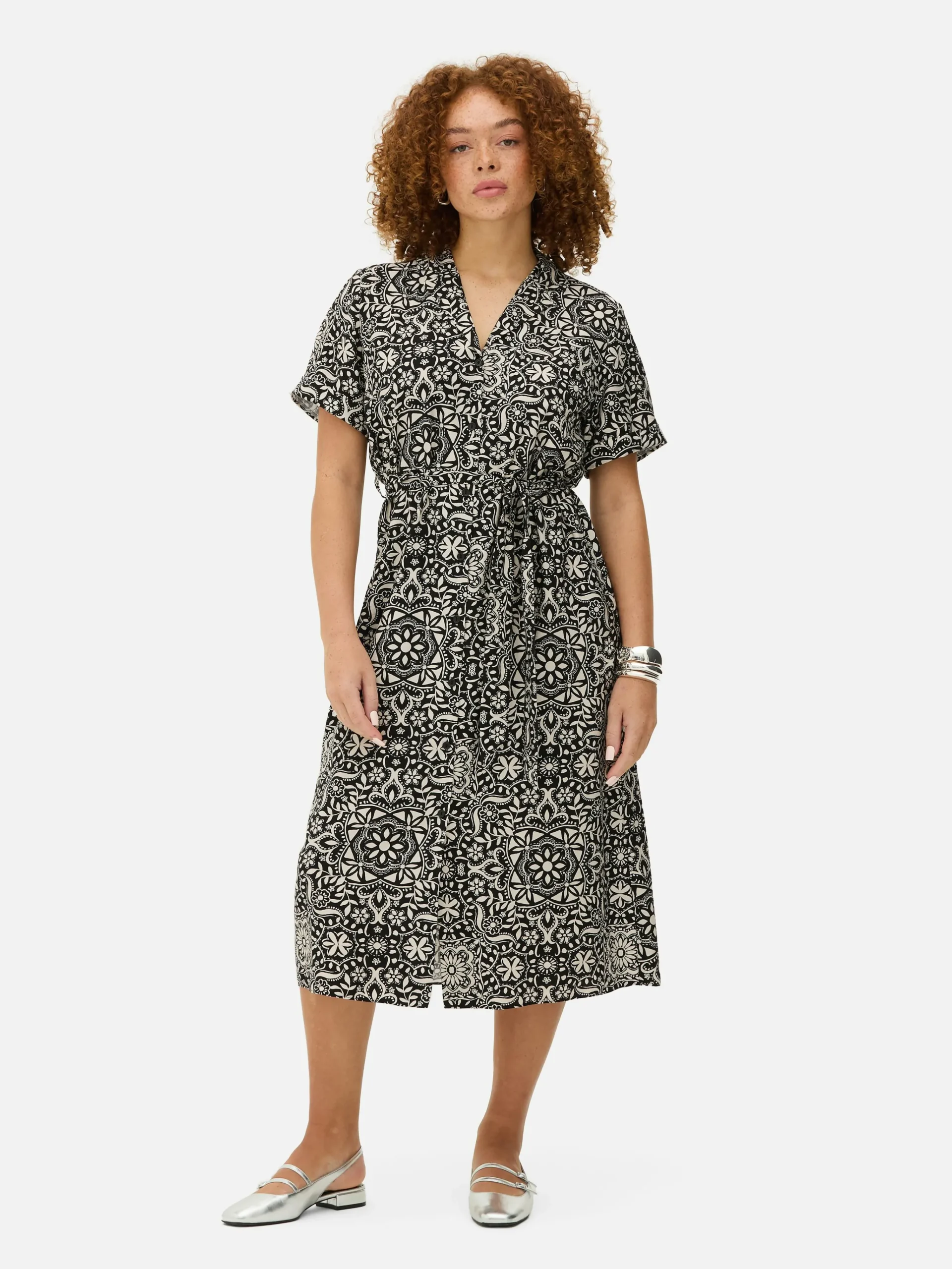 Midi Shirt Dress|Primark
