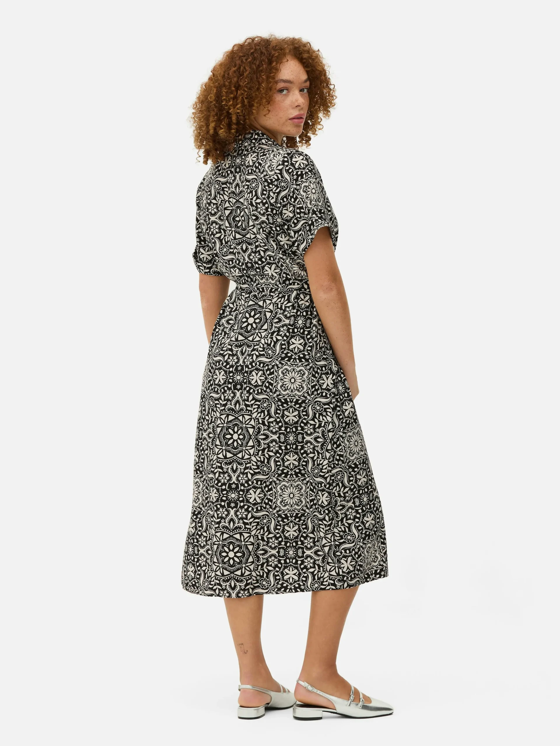Midi Shirt Dress|Primark
