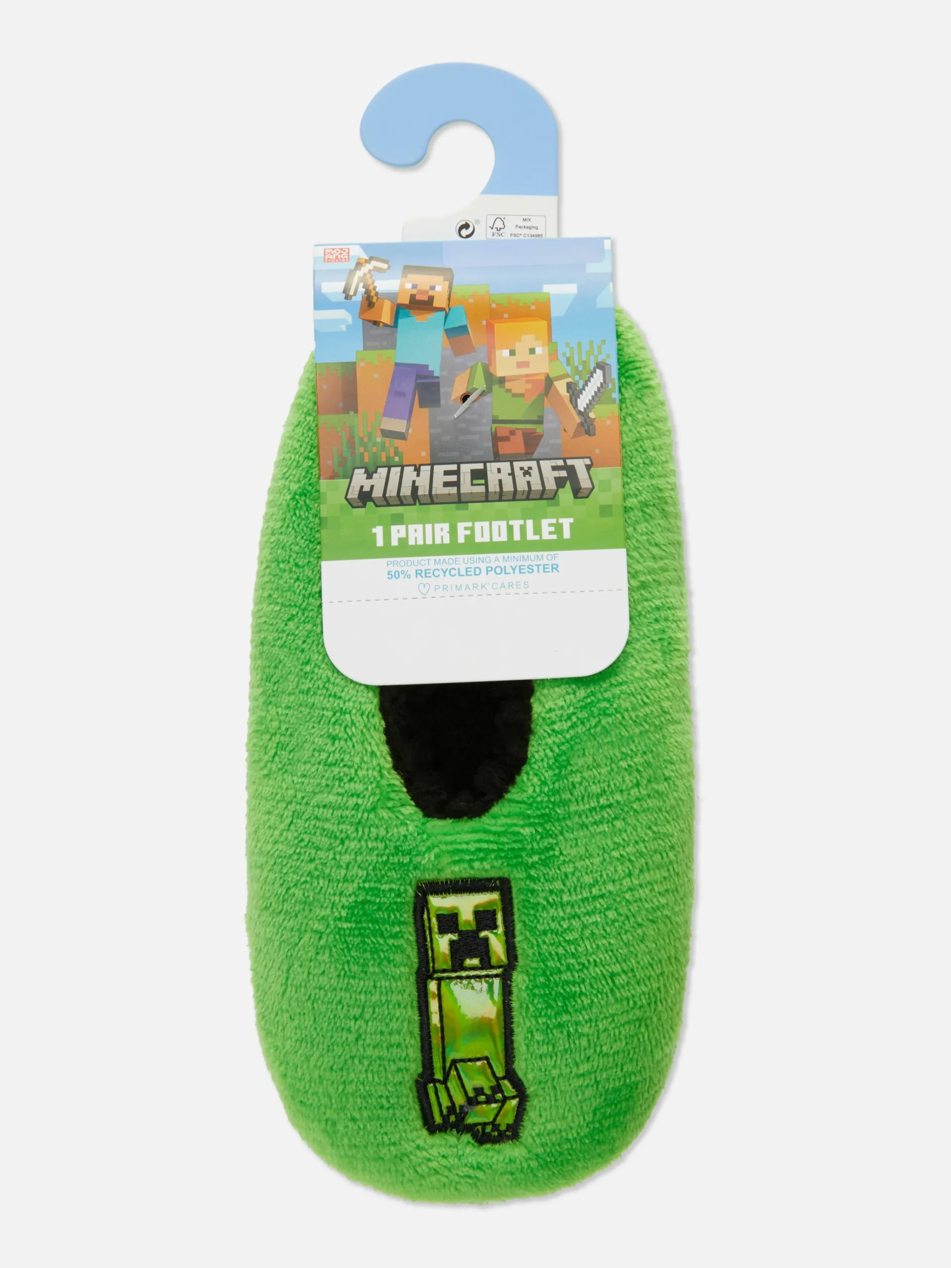 Minecraft Creeper Footie Socks|Primark Clearance