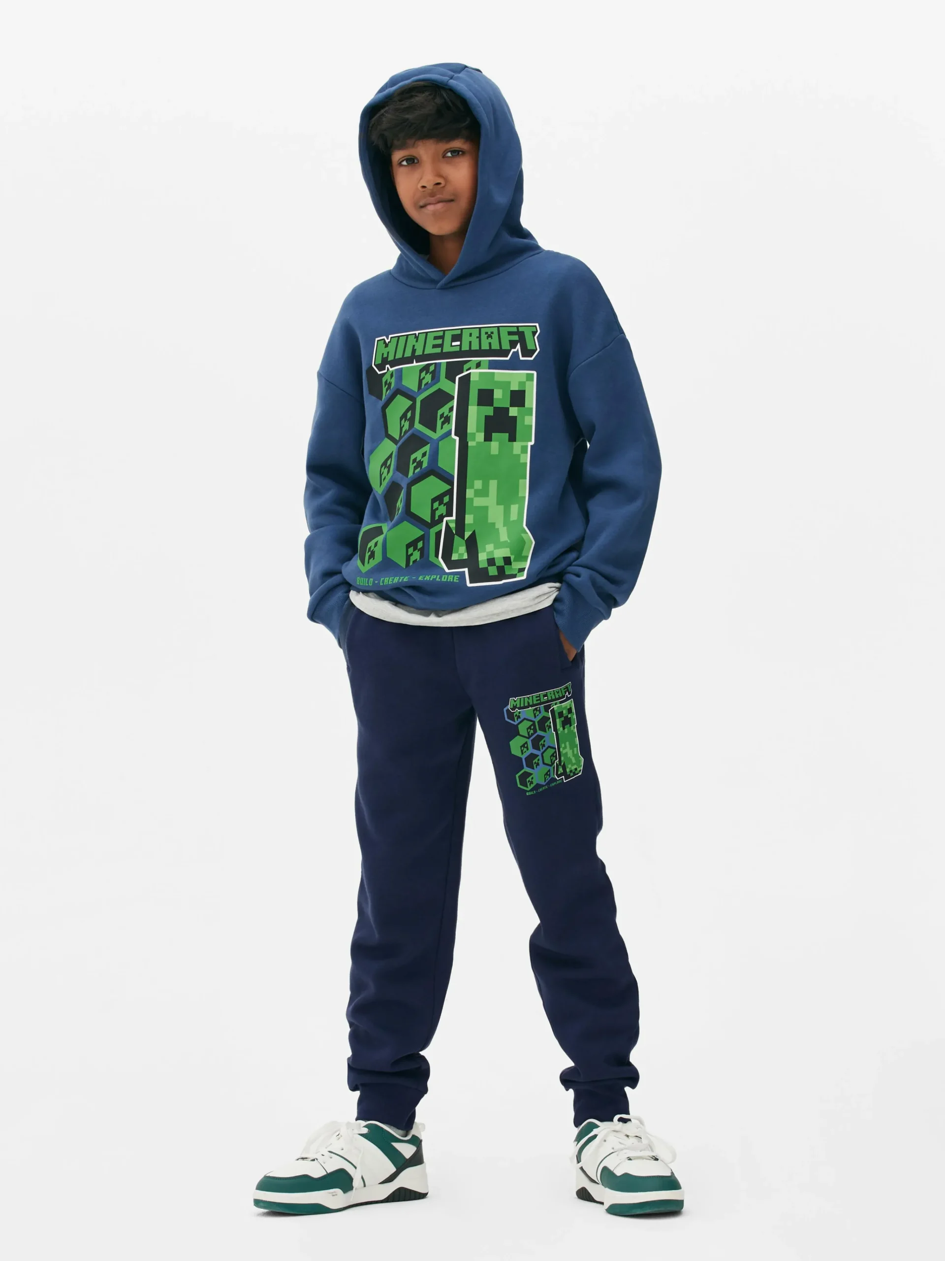 Minecraft Creeper Hoodie|Primark New