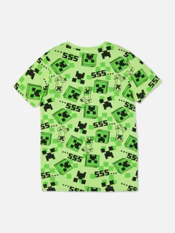 Minecraft Creeper Print T-Shirt|Primark Hot