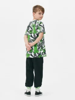 Minecraft Creeper Print T-Shirt|Primark Sale