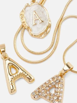 Multi-Pendant Initial Necklace|Primark Sale