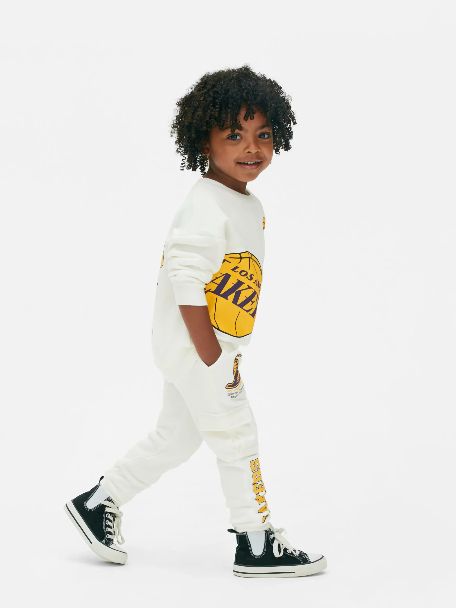 NBA Los Angeles Lakers Cargo Joggers|Primark Clearance