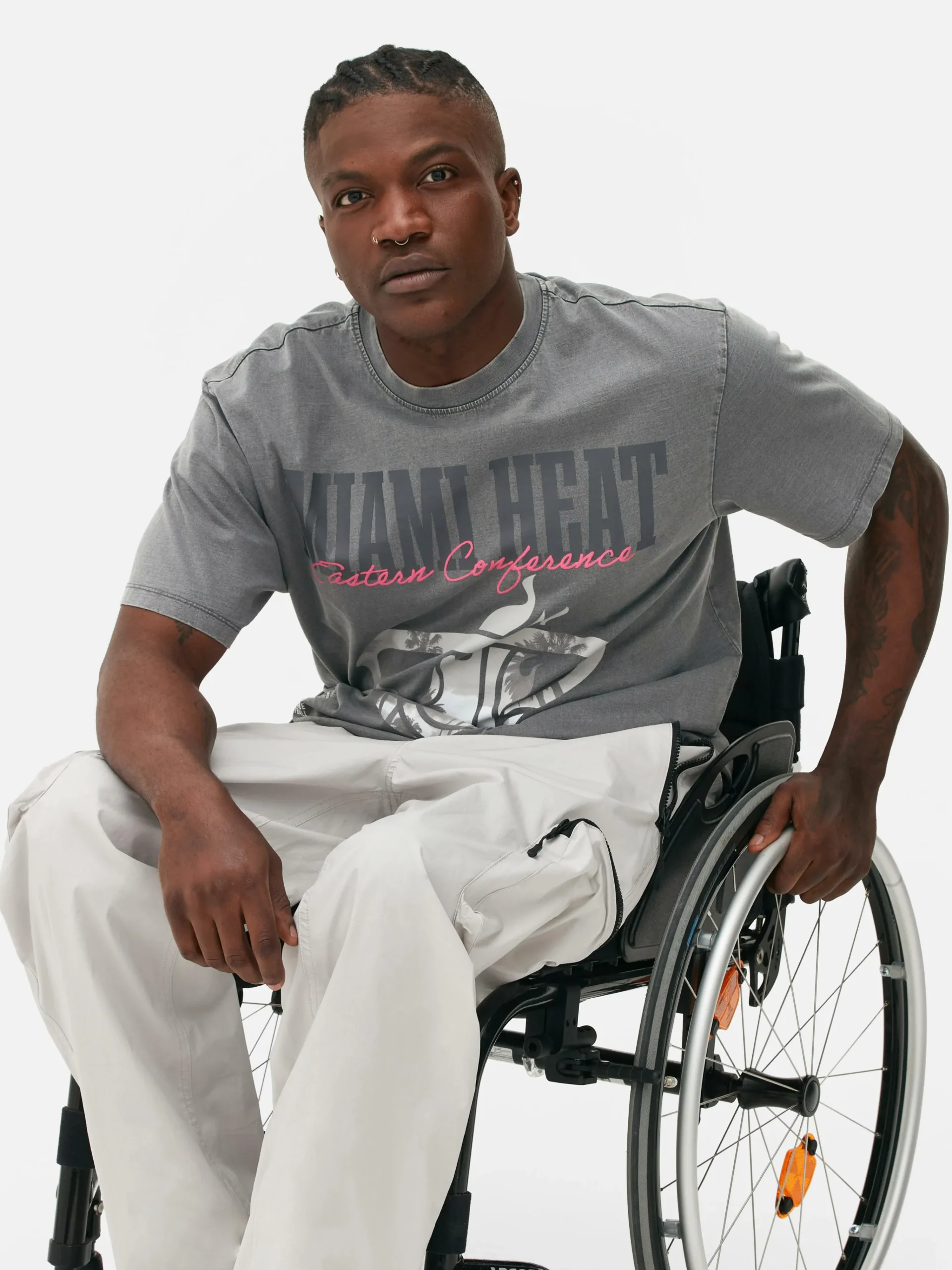 NBA Miami Heat Acid Wash T-Shirt|Primark Hot