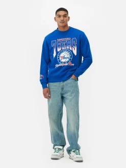 NBA Philadelphia 76ers Graphic Sweatshirt|Primark Clearance