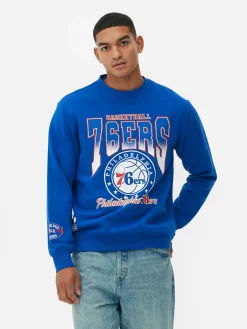 NBA Philadelphia 76ers Graphic Sweatshirt|Primark Clearance
