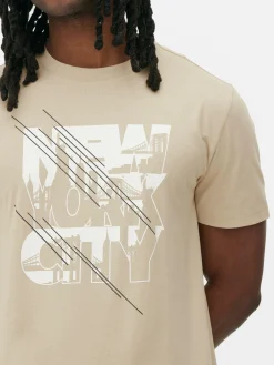 New York City Infill Graphic T-Shirt|Primark Clearance