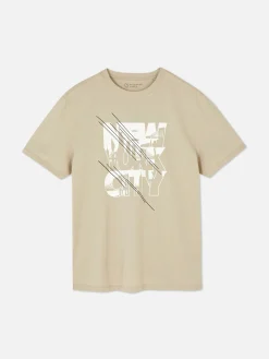 New York City Infill Graphic T-Shirt|Primark Clearance