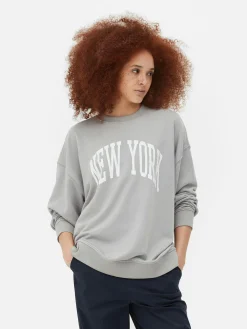 New York Oversized Graphic Sweatshirt|Primark Discount