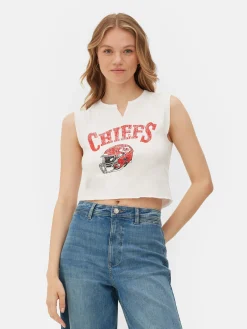NFL Kansas City Chiefs Cropped Tank|Primark Discount