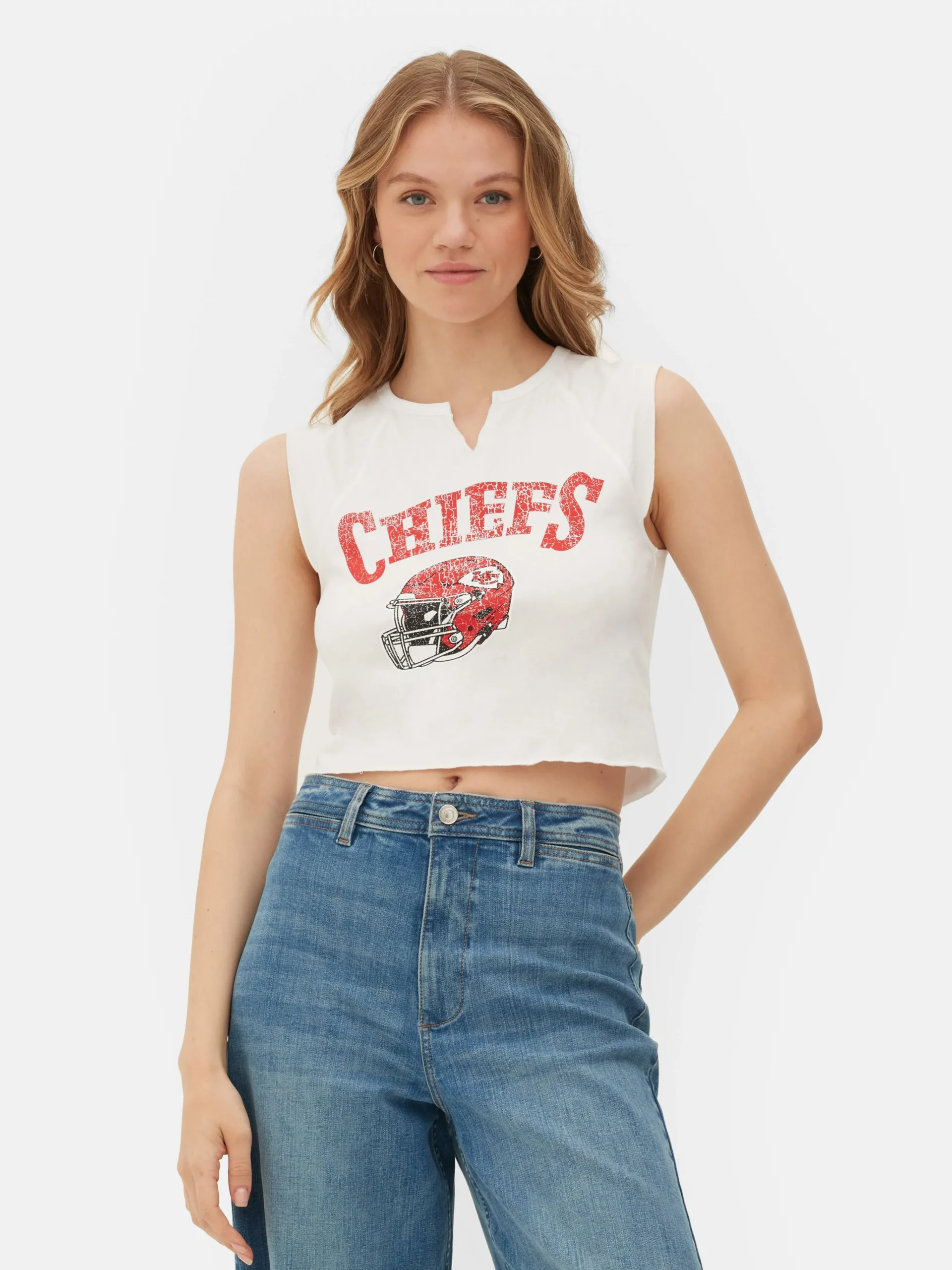NFL Kansas City Chiefs Cropped Tank|Primark Discount