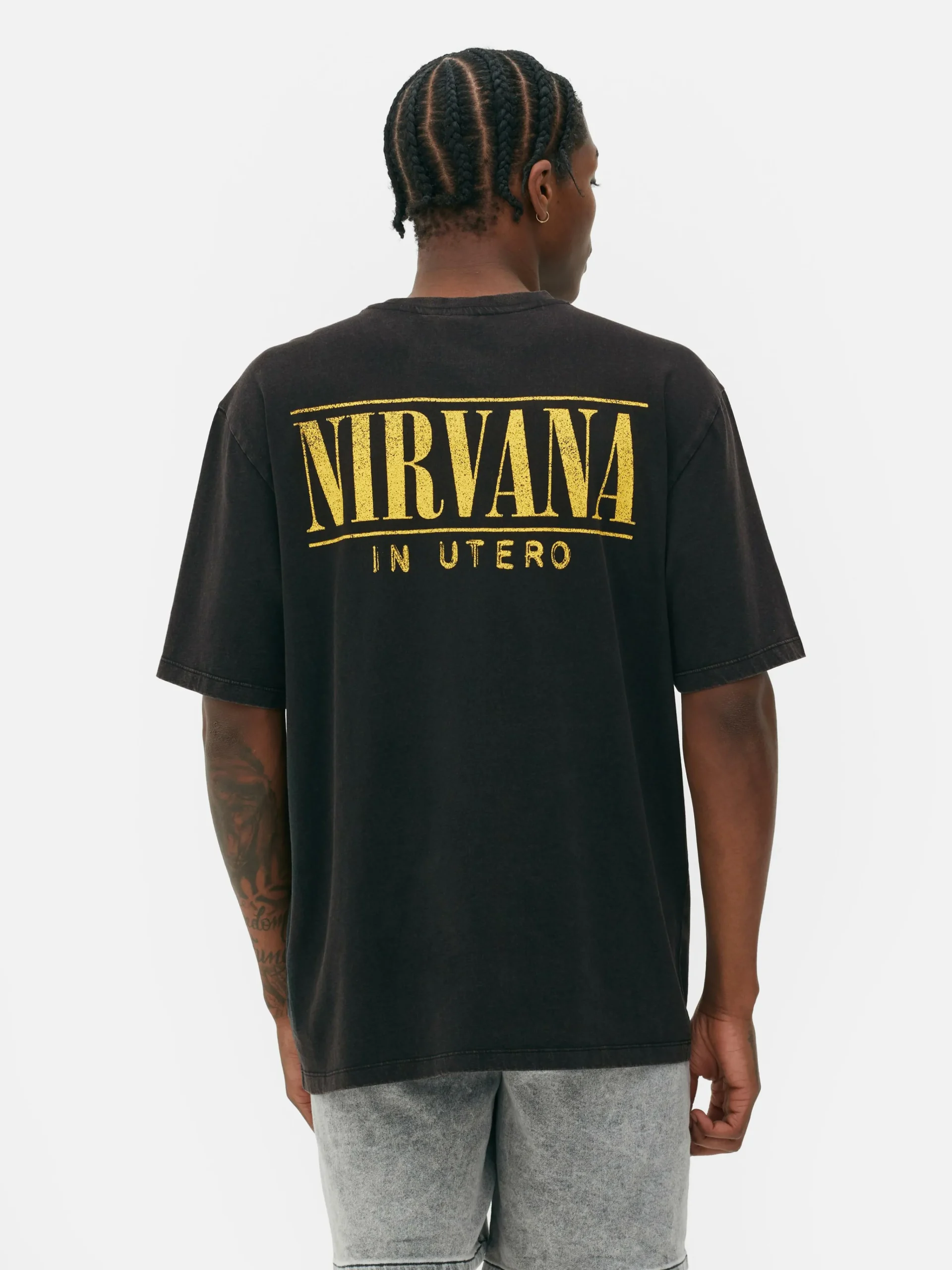 Nirvana Washed Effect T-Shirt|Primark Hot