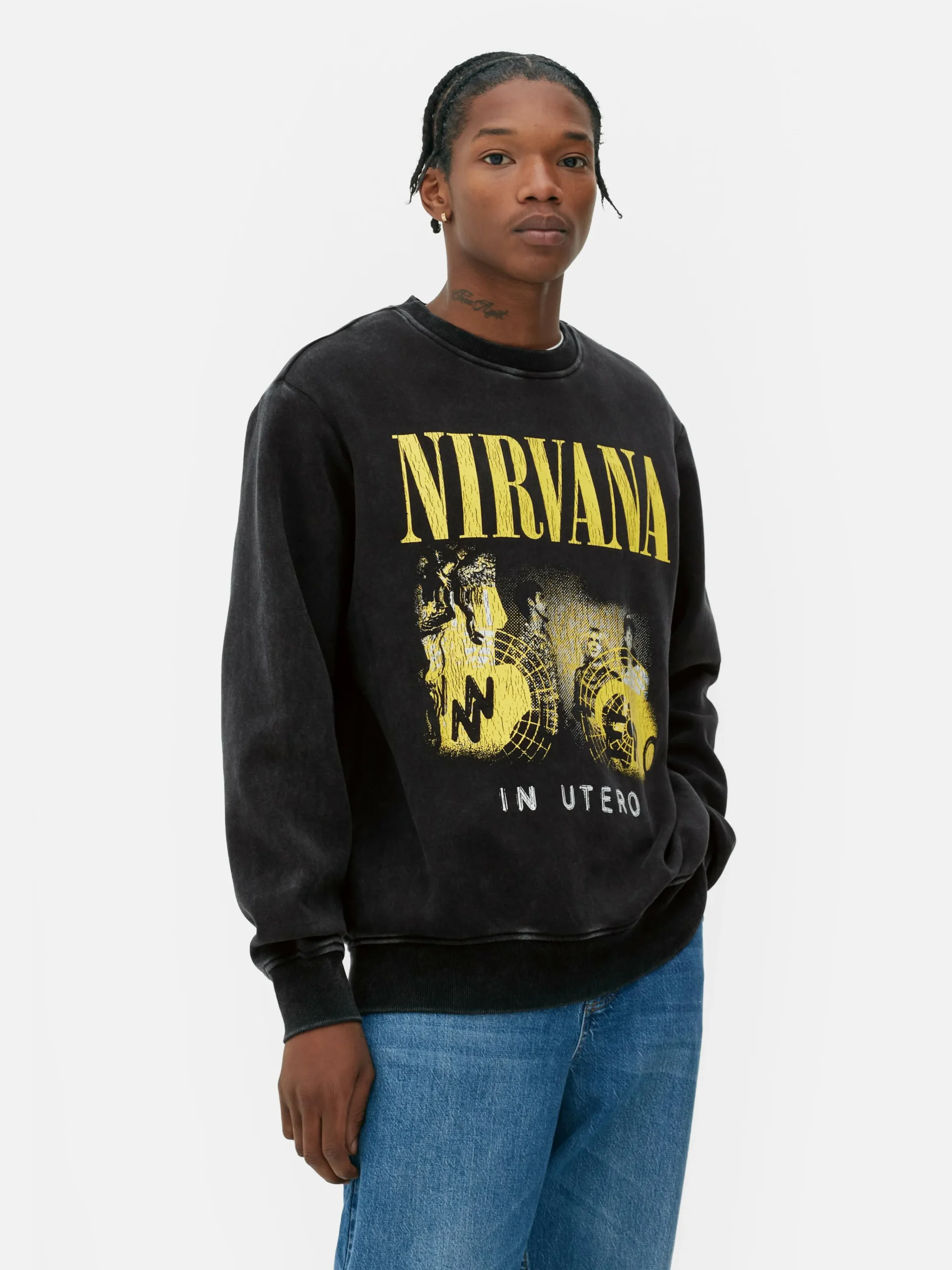 Nirvana Washed Sweatshirt|Primark Discount