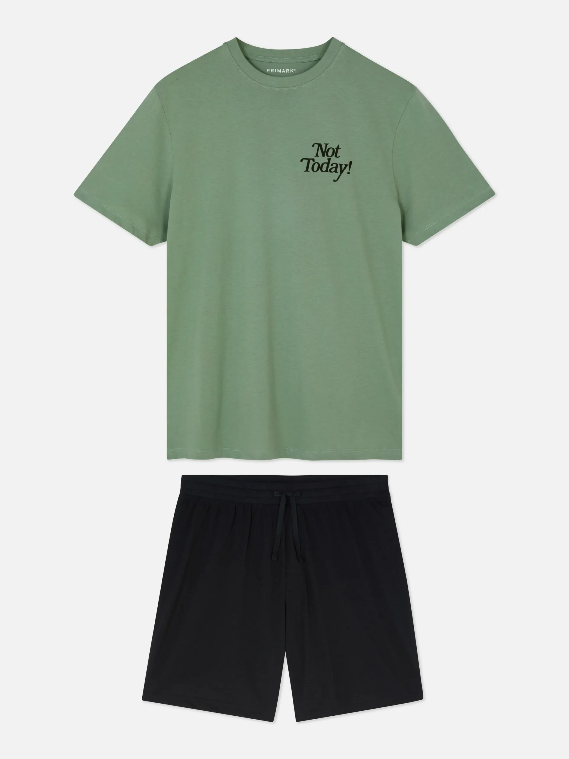 Not Today T-Shirt And Shorts Pajamas|Primark Online