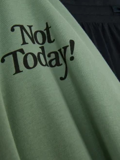 Not Today T-Shirt And Shorts Pajamas|Primark Online
