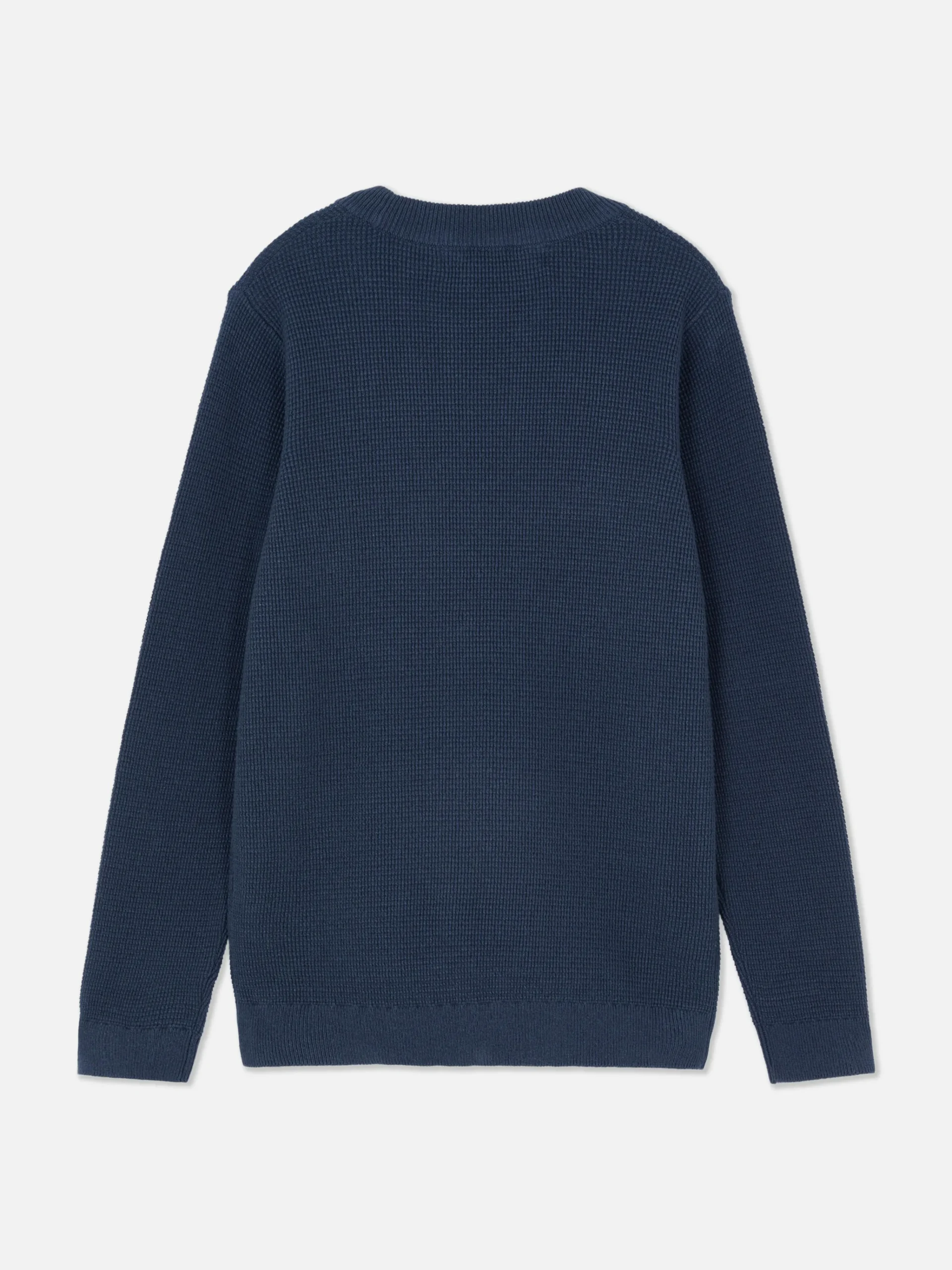 Older Boy Waffle Knit Pullover|Primark Clearance