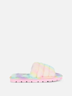 Ombré Faux Fur Slippers|Primark New