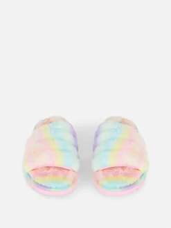 Ombré Faux Fur Slippers|Primark New