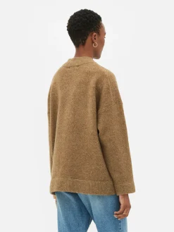 Oversized Knit Bomber Jacket|Primark Discount