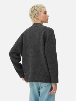 Oversized Knit Bomber Jacket|Primark Sale