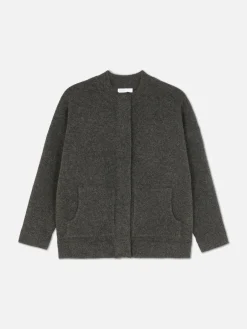 Oversized Knit Bomber Jacket|Primark Sale