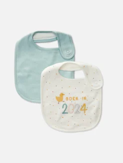 2-Pack 2024 Fabric Bibs|Primark Hot