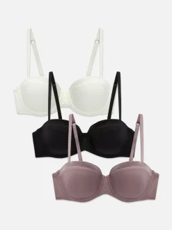 3-Pack A-DD Satin Edge Balcony Bras|Primark Best