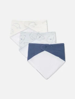 3-Pack Animal Bandana Bibs|Primark New