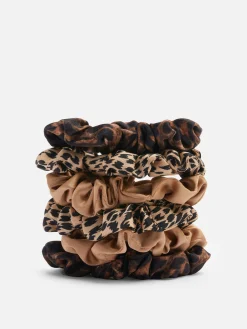 6-Pack Animal Print Micro Scrunchies|Primark New