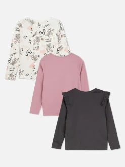 3-Pack Ballet Graphic Long Sleeve T-Shirts|Primark Discount