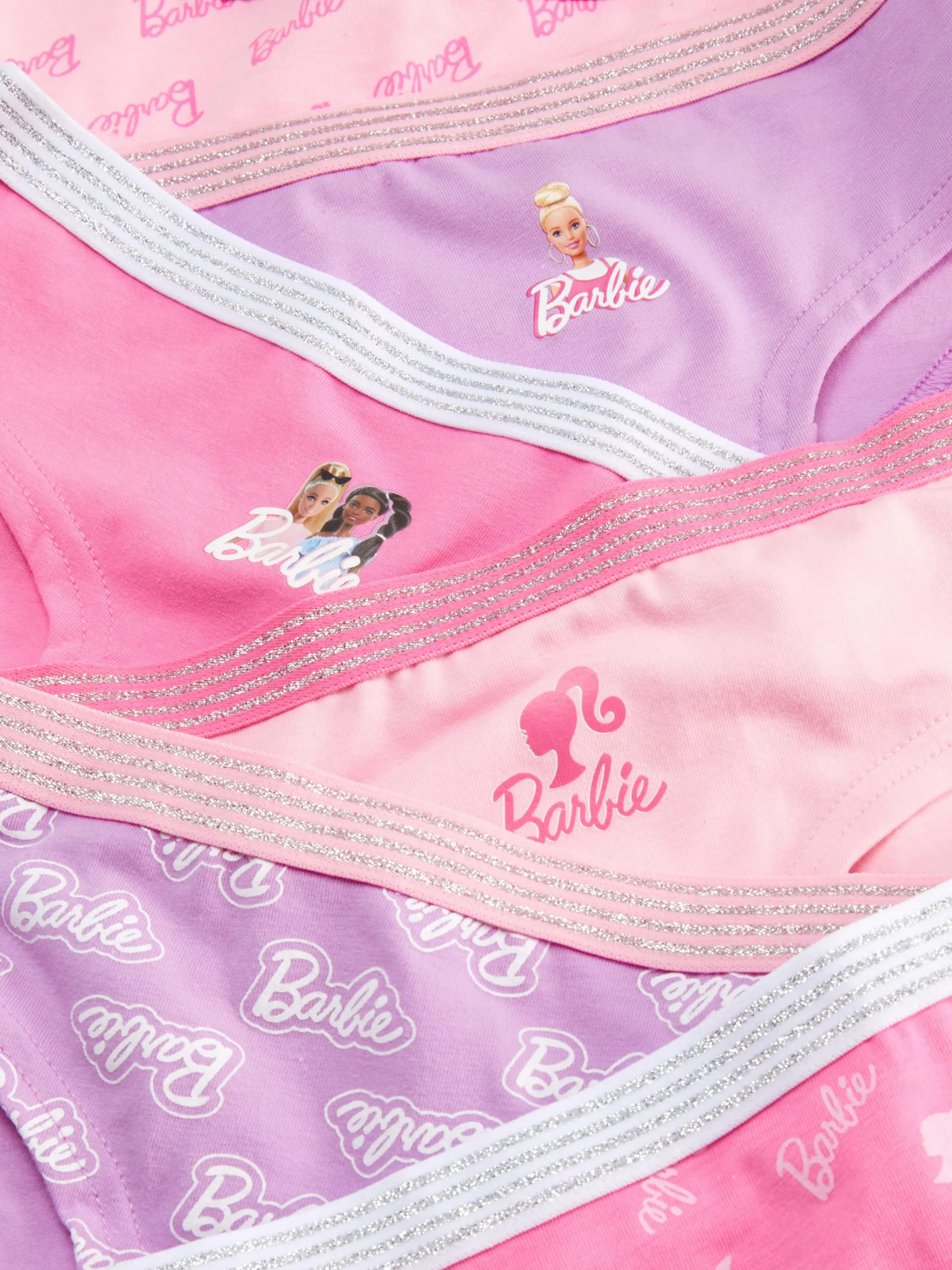 6-Pack Barbie Hipster Briefs|Primark Clearance