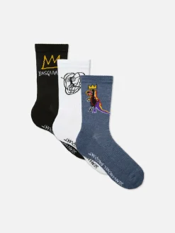 3-Pack Basquiat Crew Socks|Primark Online