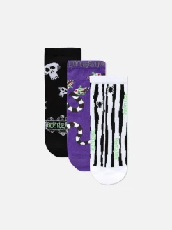 3-Pack Beetlejuice Trainer Socks|Primark Hot