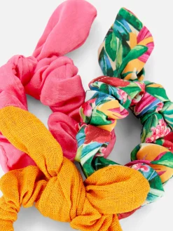 3-Pack Bow Hair Scrunchies|Primark